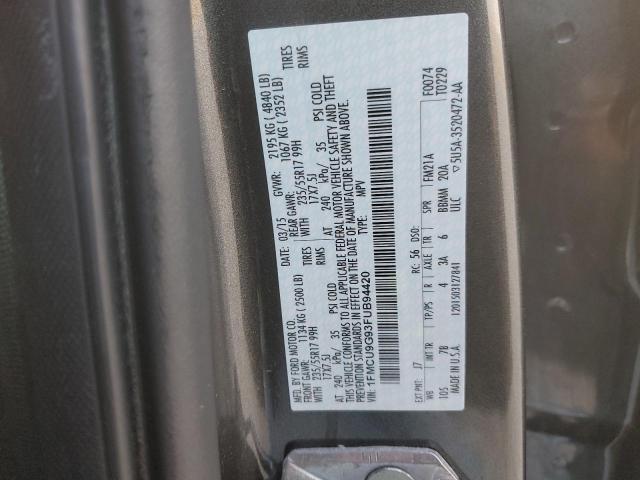 VIN 1FMCU9G93FUB94420 2015 Ford Escape, SE no.13