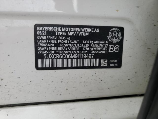 2021 BMW X5 XDRIVE4 - 5UXCR6C06M9H19497