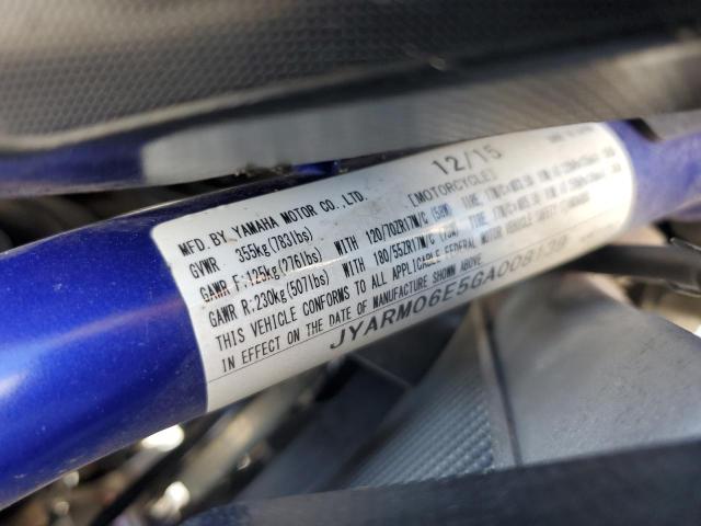 2016 YAMAHA FZ07 JYARM06E5GA008139