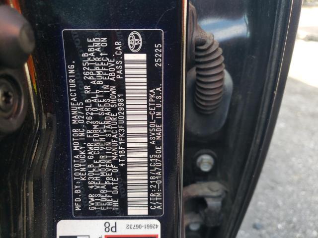 VIN 4T1BF1FK3FU029981 2015 Toyota Camry, LE no.13