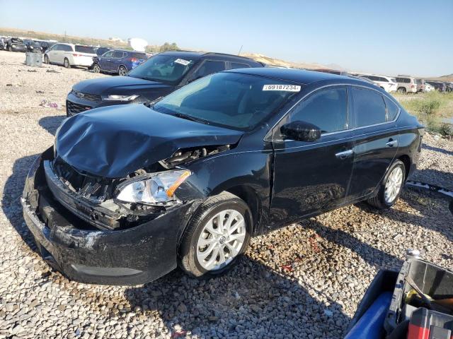 NISSAN SENTRA S 2014 black  gas 3N1AB7AP9EL669268 photo #1