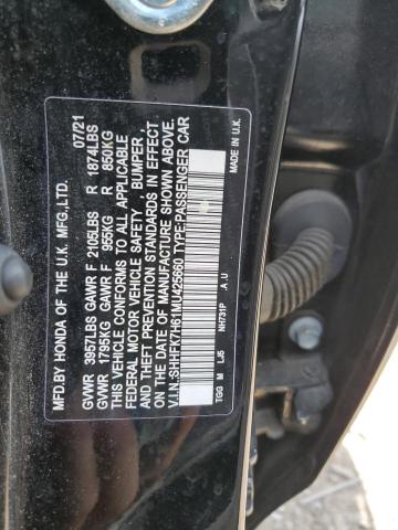 2021 HONDA CIVIC EX - SHHFK7H61MU425660