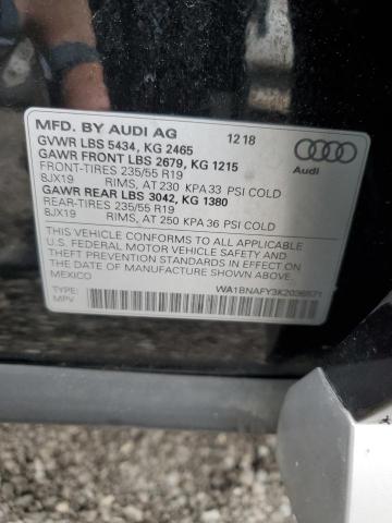 VIN WA1BNAFY3K2036571 2019 Audi Q5, Premium Plus no.13