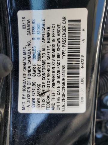 2018 HONDA CIVIC LX - 2HGFC2F56JH545263