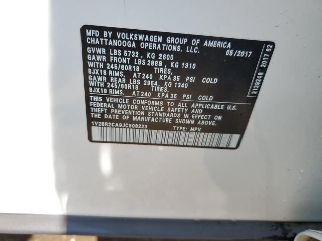 2018 VOLKSWAGEN ATLAS - 1V2BR2CA9JC508223