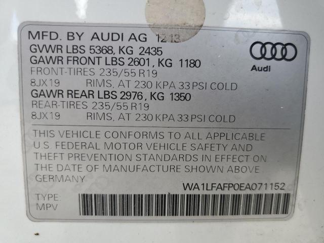 VIN WA1LFAFP0EA071152 2014 Audi Q5, Premium Plus no.13