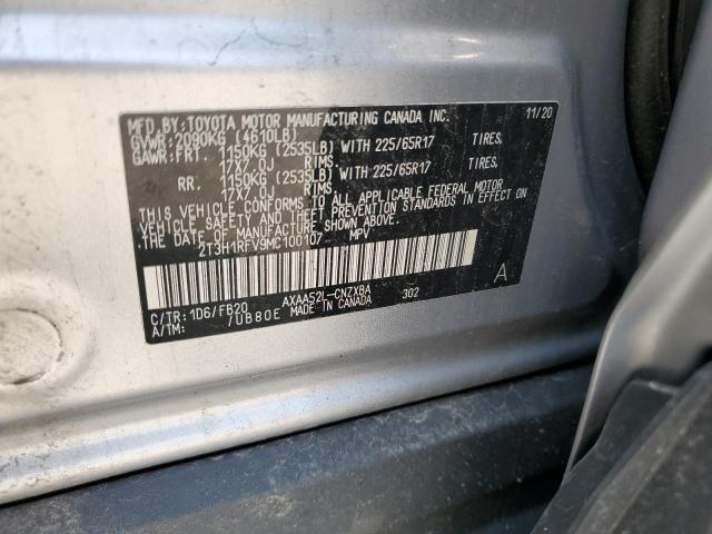 2021 TOYOTA RAV4 LE - 2T3H1RFV9MC100107