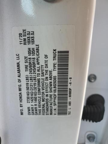 2020 HONDA RIDGELINE - 5FPYK3F18LB028365