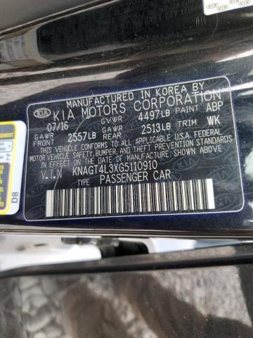 2016 KIA OPTIMA LX - KNAGT4L3XG5110910