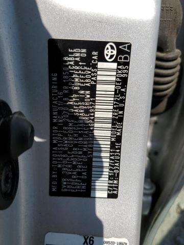 2016 TOYOTA COROLLA L - 5YFBURHE4GP449571