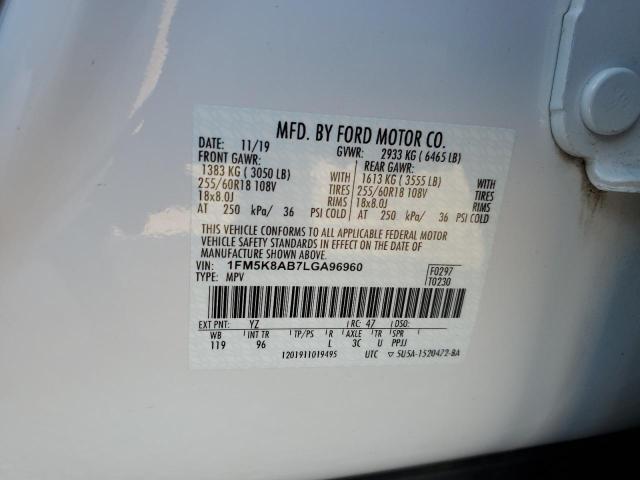 2020 FORD EXPLORER P - 1FM5K8AB7LGA96960