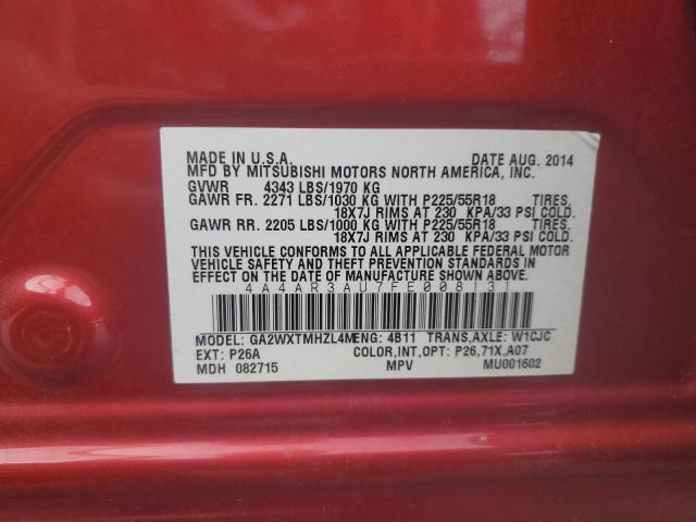 2015 MITSUBISHI OUTLANDER - 4A4AR3AU7FE008131