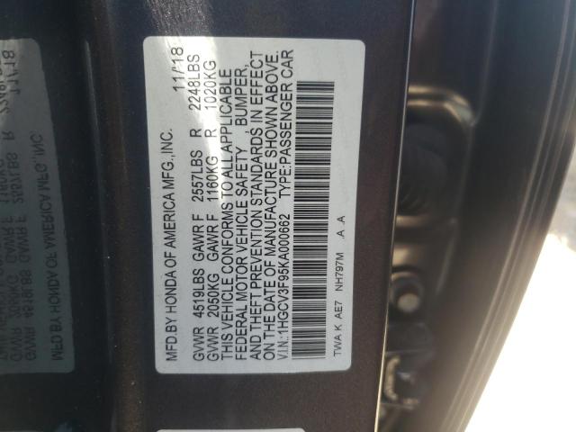2019 HONDA ACCORD TOU - 1HGCV3F95KA000662
