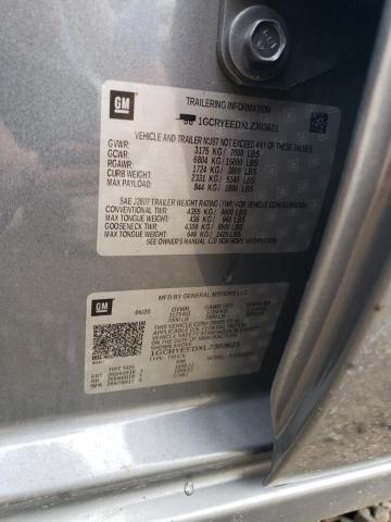 2020 CHEVROLET SILVER1500 1GCRYEEDXLZ303621