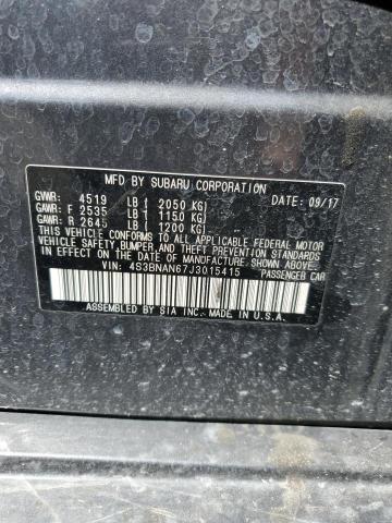2018 SUBARU LEGACY 2.5 - 4S3BNAN67J3015415