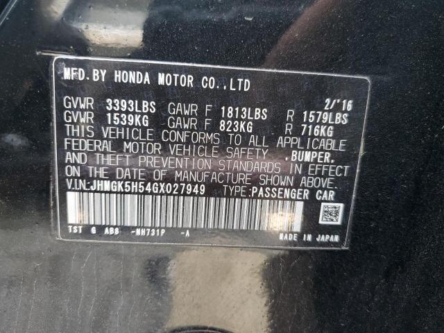 2016 HONDA FIT LX - JHMGK5H54GX027949