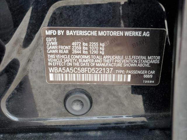 VIN WBA5A5C58FD522137 2015 BMW 5 Series, 528 I no.12