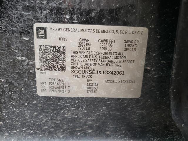 2018 CHEVROLET 1500 SILVE - 3GCUKSEJXJG342061