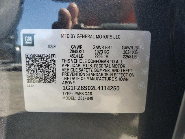 2020 CHEVROLET BOLT EV PR - 1G1FZ6S02L4114250