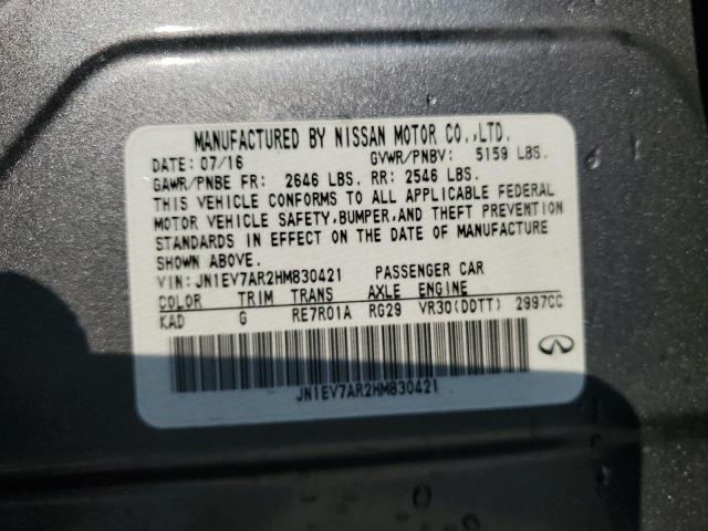 2017 INFINITI Q50 PREMIU - JN1EV7AR2HM830421