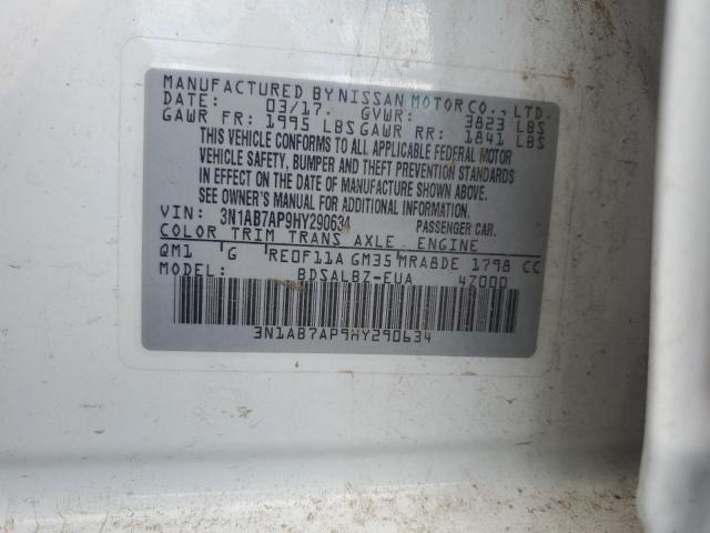 2017 NISSAN SENTRA S - 3N1AB7AP9HY290634