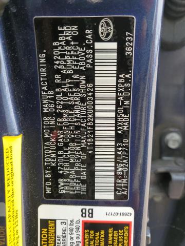 2019 TOYOTA AVALON XLE - 4T1B21FB2KU003426