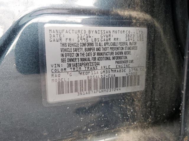 2017 NISSAN SENTRA S - 3N1AB7AP6HY237244