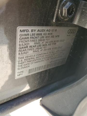 VIN WA1VAAF76JD032825 2018 AUDI Q7 no.13