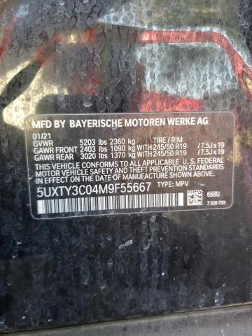 VIN 5UXTY3C04M9F55667 2021 BMW X3 no.13