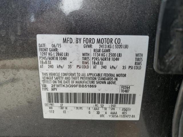 2015 FORD EDGE SE - 2FMTK3G99FBB51869