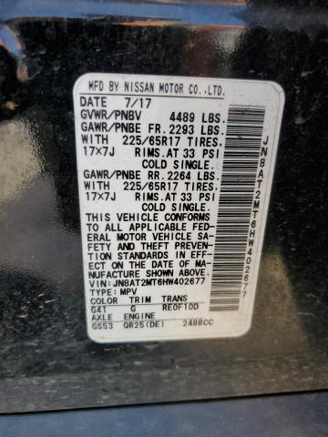 2017 NISSAN ROGUE S/SV - JN8AT2MT6HW402677