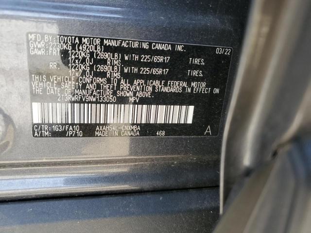 2022 TOYOTA RAV4 XLE - 2T3RWRFV9NW133050