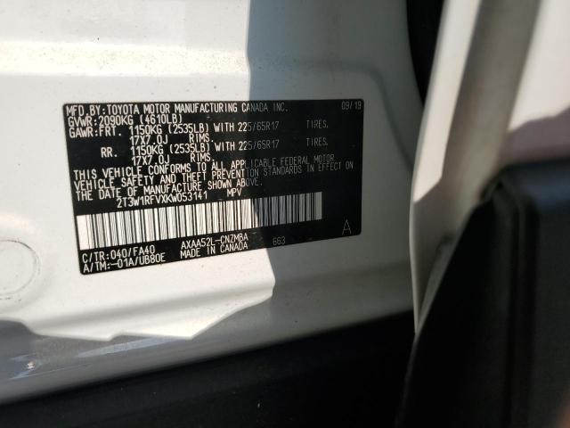 VIN 2T3W1RFVXKW053141 2019 Toyota RAV4, Xle no.13