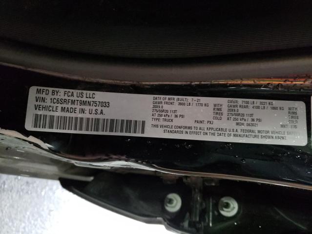 2021 RAM 1500 BIG H - 1C6SRFMT9MN757033