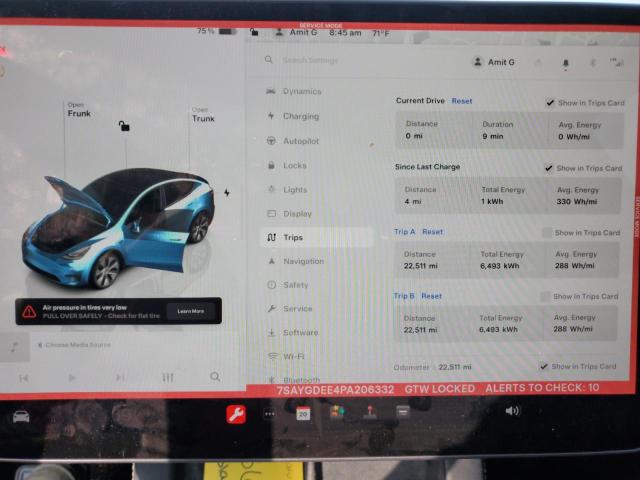 2023 TESLA MODEL Y - 7SAYGDEE4PA206332
