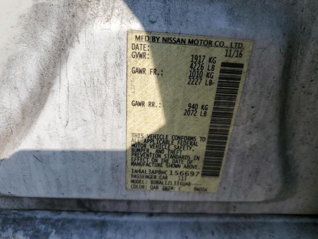 2017 NISSAN ALTIMA 2.5 - 1N4AL3AP8HC156697