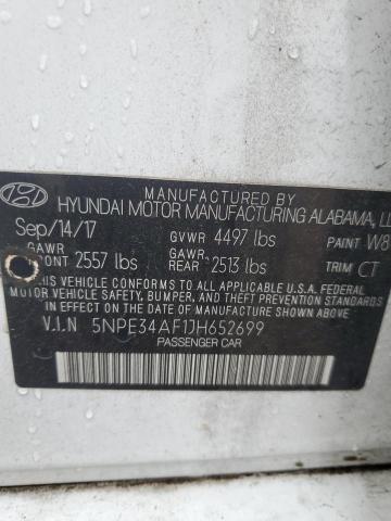 VIN 5NPE34AF1JH652699 2018 Hyundai Sonata, Sport no.12