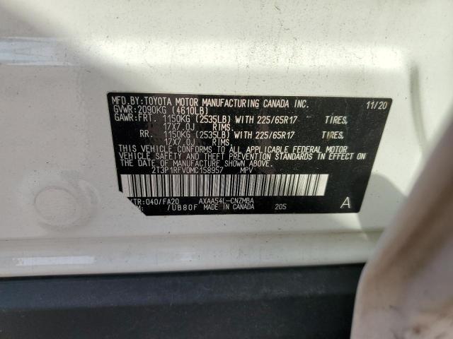 2021 TOYOTA RAV4 XLE - 2T3P1RFV0MC158957