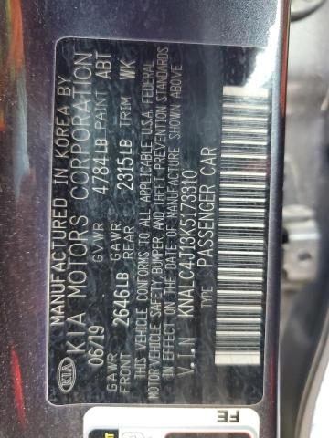 2019 KIA CADENZA LU KNALC4J13K5173310