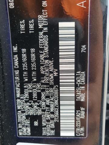 2022 LEXUS NX 350 2T2GGCEZ8NC008875
