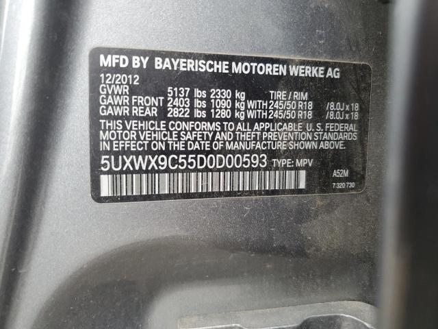 VIN 5UXWX9C55D0D00593 2013 BMW X3, Xdrive28I no.13