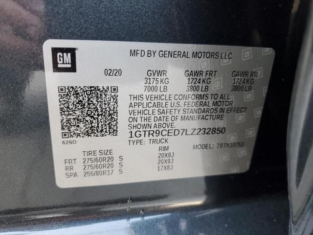 2020 GMC SIERRA K15 - 1GTR9CED7LZ232850