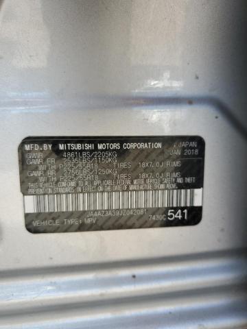 2018 MITSUBISHI OUTLANDER - JA4AZ3A39JZ042081