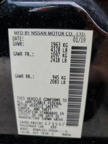 2019 NISSAN ALTIMA S - 1N4BL4BV2KC173557