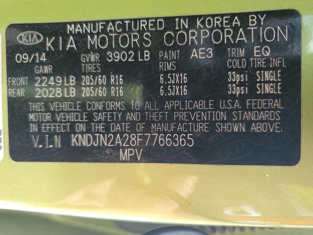 2015 KIA SOUL - KNDJN2A28F7766365