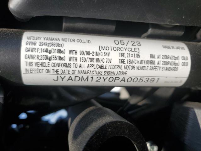 2023 YAMAHA XTZ690 JYADM12Y0PA005391