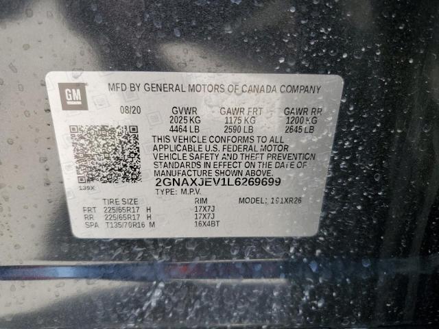 2020 CHEVROLET EQUINOX LT - 2GNAXJEV1L6269699