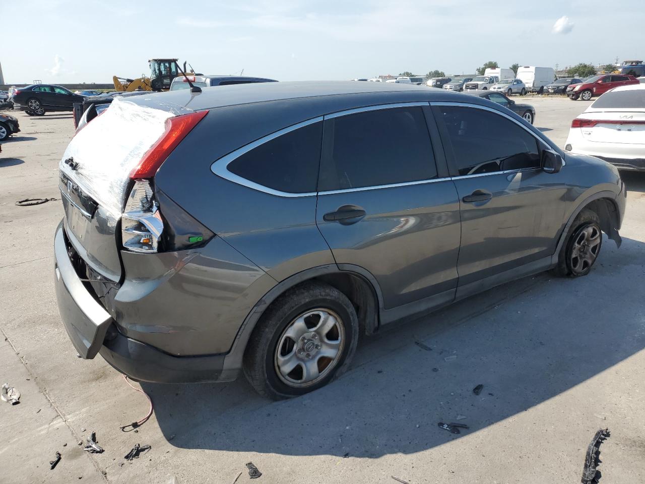 HONDA CR-V LX 2012 gray  gas 5J6RM3H32CL016757 photo #4