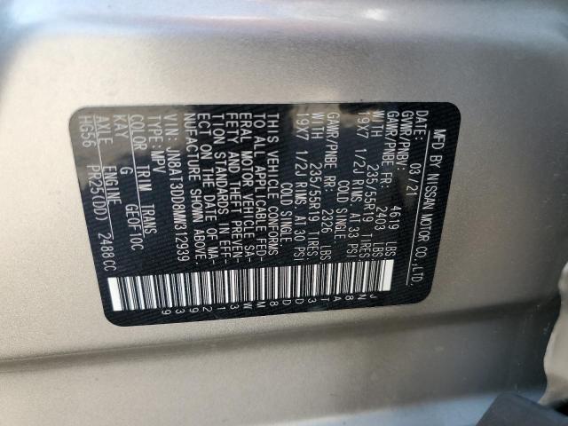 2021 NISSAN ROGUE PLAT JN8AT3DD8MW312939