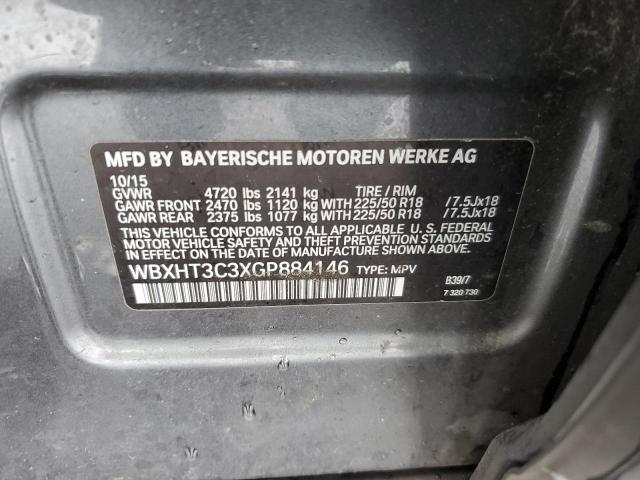 VIN WBXHT3C3XGP884146 2016 BMW X1, Xdrive28I no.13